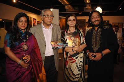 Amisha Patel, Singers Roop Kumar Rathod, Sonali Rathod at the Inauguration of a Group Art Exhibition