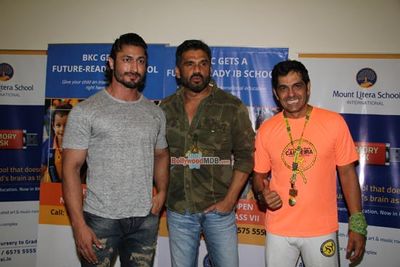 Suniel Shetty & Vidyut Jamwal For Brazilian Marshal Art Form At Mount Litera School