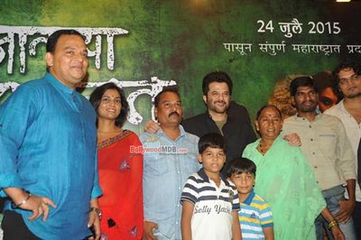 Anil Kapoor with Usha Jadhav at Marathi film 'Manaatlya Unhat' Music Launch