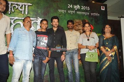 Anil Kapoor with Usha Jadhav at Marathi film 'Manaatlya Unhat' Music Launch