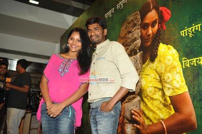 Anil Kapoor with Usha Jadhav at Marathi film 'Manaatlya Unhat' Music Launch