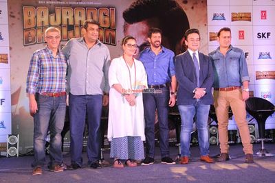 Kabir Khan and Adnan Sami at the song launch of 'Bajrangi Bhaijaan'
