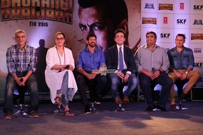 Kabir Khan and Adnan Sami at the song launch of 'Bajrangi Bhaijaan'