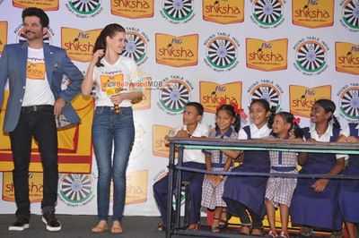Anil Kapoor and Kalki Koechlin pledge their support towards a brighter India by spreading the Joy of Shiksha amongst the lesser privileged children of India