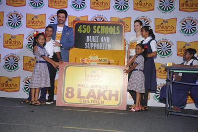 Anil Kapoor and Kalki Koechlin pledge their support towards a brighter India by spreading the Joy of Shiksha amongst the lesser privileged children of India
