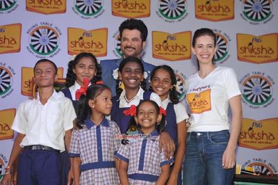 Anil Kapoor and Kalki Koechlin pledge their support towards a brighter India by spreading the Joy of Shiksha amongst the lesser privileged children of India