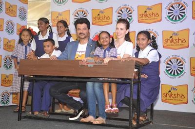 Anil Kapoor and Kalki Koechlin pledge their support towards a brighter India by spreading the Joy of Shiksha amongst the lesser privileged children of India
