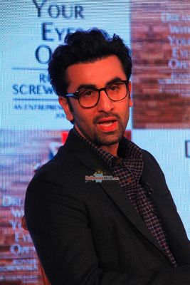 Ranbir Kapoor at the launch of Ronnie Screwvala's book 'Dream with Your Eyes Open'