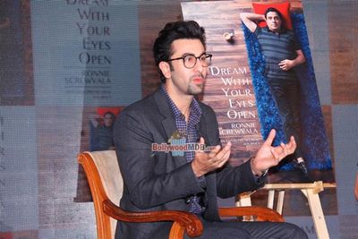 Ranbir Kapoor at the launch of Ronnie Screwvala's book 'Dream with Your Eyes Open'