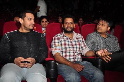 Aamir Khan with Kalki Koechlin at the trailer launch of film 'Margarita'