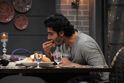 Arjun Kapoor shoots for Farah Khan's cookery show Farah Ki Daawat in Mumbai