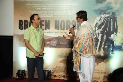 Amitabh Bachchan and Aamir Khan at the trailer launch of Vidhu Vinod Chopra's maiden Hollywood film