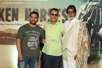Amitabh Bachchan and Aamir Khan at the trailer launch of Vidhu Vinod Chopra's maiden Hollywood film