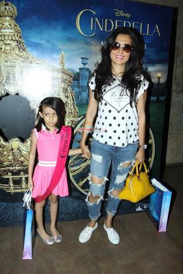 Bolly Celebs along with their children at the special screening of film 'Cinderella'