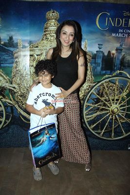 Bolly Celebs along with their children at the special screening of film 'Cinderella'