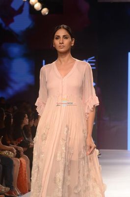Sagarika Ghatge walks the Ramp displaying outfits by designer Yogesh Chaudhary, Pallavi Singhee and ILK at the Lakme Fashion Week Summer Resort 2015