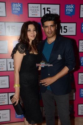 Bollywood Celebs at designer Anamika Khanna's show at Lakme Fashion Week Summer/Resort 2015 Grand Finale