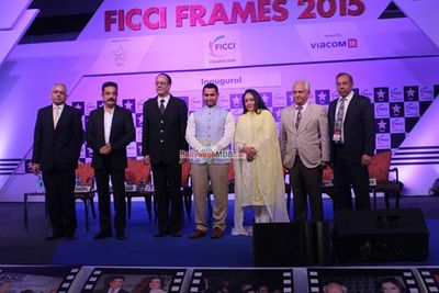 Aamir Khan with Kamal Haasan at the Inaugural Session of FICCI Frames 2015