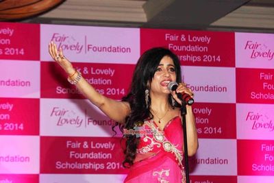 Lara Dutta and singer Shibani Kashyap at the 11th Education of Fair & Lovely Foundation