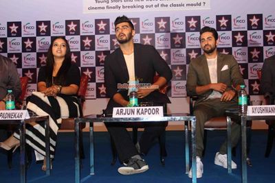 Arjun Kapoor, Ayushman Khurana, Bhumi Pednekar, Tahir Raj Bhasin at Day 3 of FICCI Frames 2015