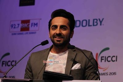 Arjun Kapoor, Ayushman Khurana, Bhumi Pednekar, Tahir Raj Bhasin at Day 3 of FICCI Frames 2015