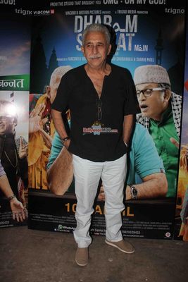 Naseeruddin Shah, Paresh Rawal and Anu Kapoor at media interaction of their film 'Dharam Sankat Mein'