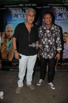 Naseeruddin Shah, Paresh Rawal and Anu Kapoor at media interaction of their film 'Dharam Sankat Mein'