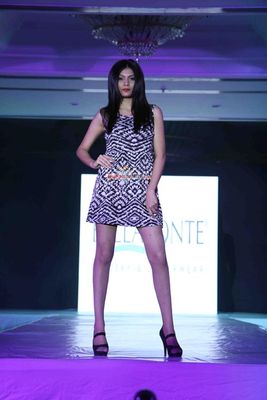 Kiara Advani walks the ramp at the launch of Italian Brand Bellafonte in Mumbai