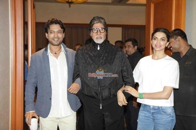 Deepika Padukone, Amitabh Bachchan, Shoojit Sircar and Irrfan Khan at the Media Interaction of film 'Piku'