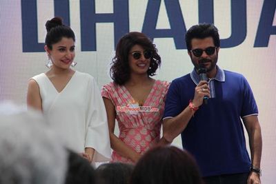 Priyanka Chopra, Ranveer Singh, Anushka Sharma, Farhan Akhtar, Anil Kapoor, Shifali Shah at Music Launch of Film 'Dil Dhadakne Do'