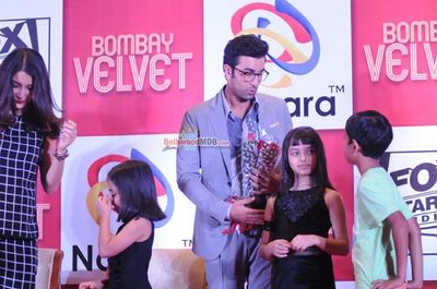Ranbir Kapoor and Anushka Sharma at the launch of Bombay Velvet - The Game by Nazara Games