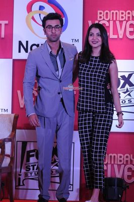 Ranbir Kapoor and Anushka Sharma at the launch of Bombay Velvet - The Game by Nazara Games