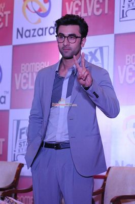 Ranbir Kapoor and Anushka Sharma at the launch of Bombay Velvet - The Game by Nazara Games