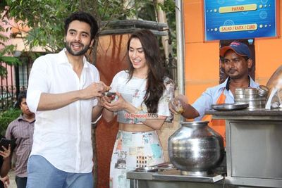 Jackky Bhagnani & Lauren Gottlieb Promoting Film 'Welcome 2 Karachi'