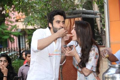 Jackky Bhagnani & Lauren Gottlieb Promoting Film 'Welcome 2 Karachi'