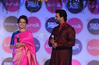 Kangana Ranaut and R. Madhavan with Performance by Nooran Sisters at film 'Tanu Weds Manu Returns' Sangeet Party