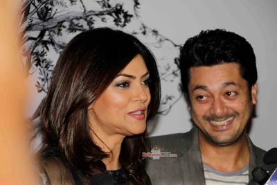 Sushmita Sen and Jishu Sengupta at the Special Screening of Bengali film 'Nirbaak'