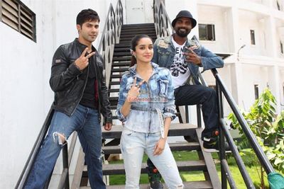 Varun Dhawan, Shraddha Kapoor, Remo D'Souza Snapped Promoting Film 'ABCD 2'
