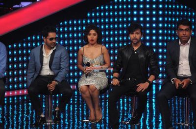 Himesh Reshammiya, Sunidhi Chauhan, Mika Singh at the Launch of & TV's New Music Reality Show