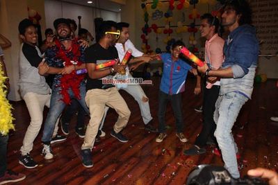 Varun Dhawan with Remo D'Souza during a Music Video Shoot for film 'Any Body Can Dance 2 (ABCD 2)'