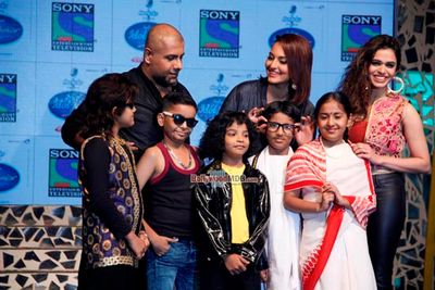 Sonakshi Sinha, Shalmali Kholgade, Vishal Dadlani at Indian Idol Junior 2 launch press meet