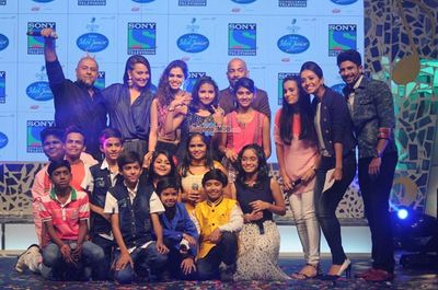 Sonakshi Sinha, Shalmali Kholgade, Vishal Dadlani at Indian Idol Junior 2 launch press meet