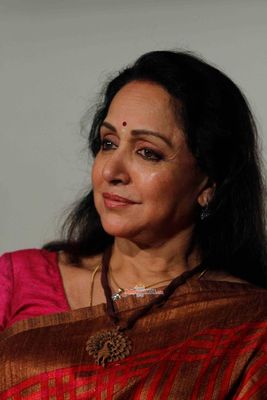Hema Malini with author Sangeeta Bajpai during the launch of the book 'Choo Lein Aasman'