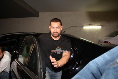 Aamir Khan at Special Screening of film 'Tanu Weds Manu Returns' at Light Box in Mumbai