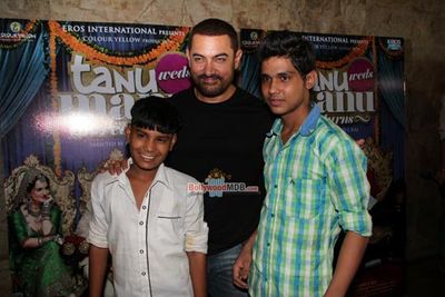 Aamir Khan at Special Screening of film 'Tanu Weds Manu Returns' at Light Box in Mumbai