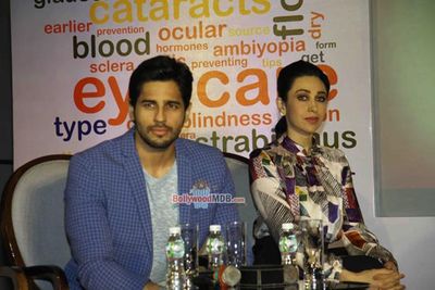 Siddharth Malhotra and Karisma Kapoor at panel discussion of World Diabetes Day