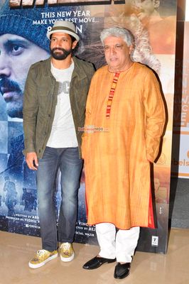 Farhan Akhtar, Neil Nitin Mukesh, Aditi Rao Hydari at film 'Wazir' Trailer Launch