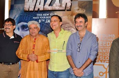 Farhan Akhtar, Neil Nitin Mukesh, Aditi Rao Hydari at film 'Wazir' Trailer Launch