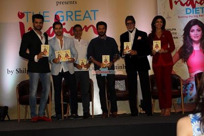 Amitabh Bachchan, Anil Kapoor, Varun Dhawan at Shilpa Shetty Kundra's book Launch 'The Great Indian Diet'