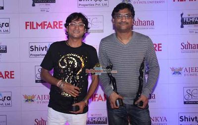 Varun Dhawan, Vidya Balan and Riteish Deshmukh along with Top Marathi Cinema Celebs at Ajeenkya DY Patil University Marathi Filmfare Awards 2014